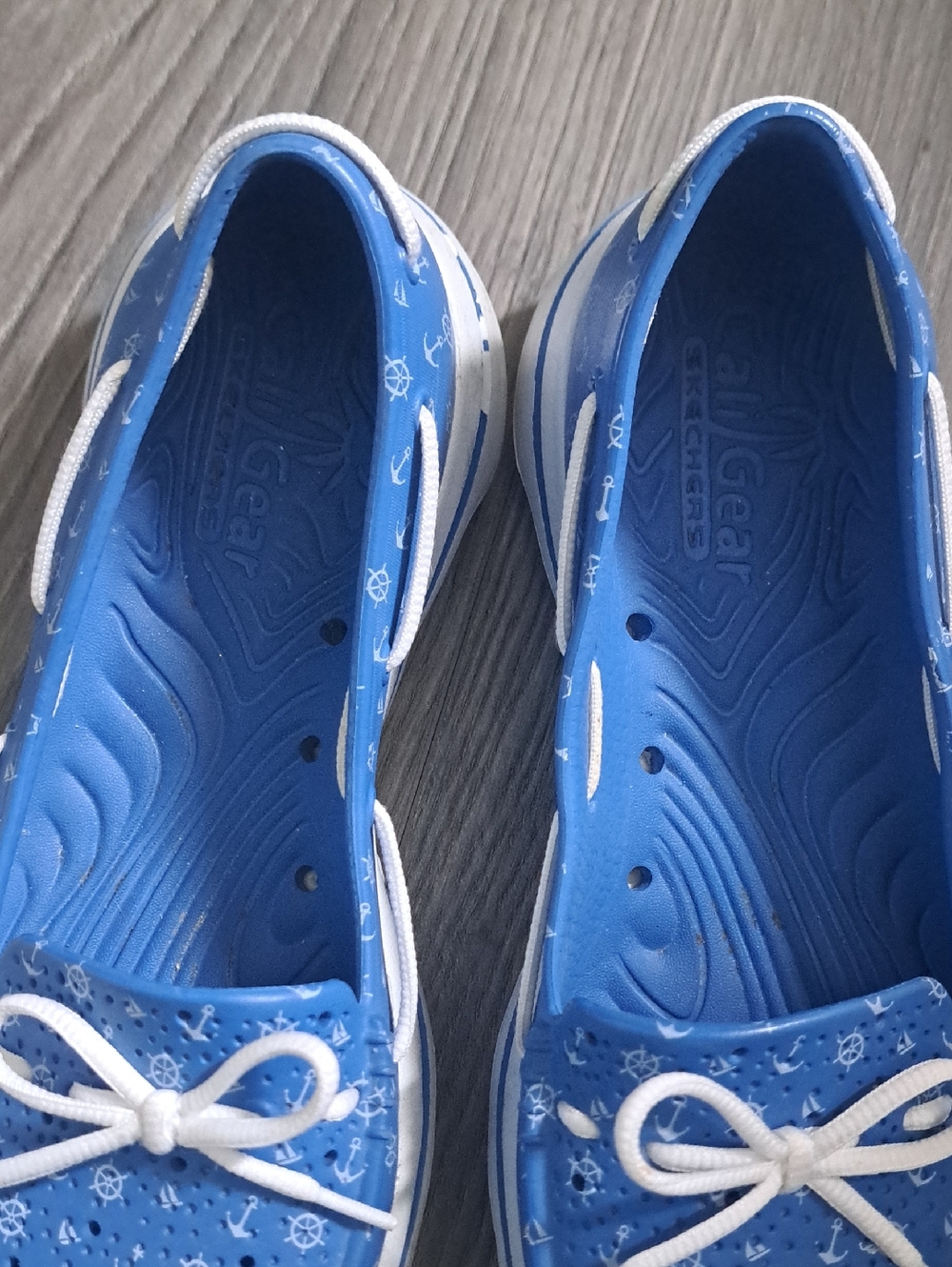 Skechers Cali Gear Ultra Go Walk Nautical Boat Shoes coastal lightweight blue 6 - Picture 8 of 8
